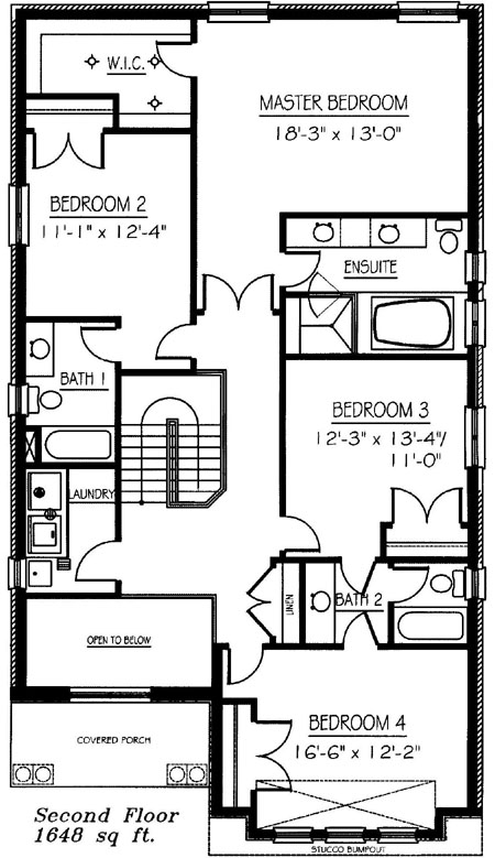 The pinecrest - Upper Floor - Floorplan